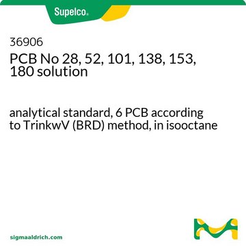 PCB No 28, 52, 101, 138, 153, 180 solution analytical standard, 6 PCB according to TrinkwV (BRD) method, in isooctane