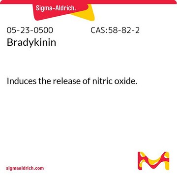 Bradykinin Induces the release of nitric oxide.