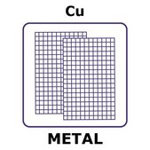 Copper mesh, 600x600mm, nominal aperture 0.38mm, wire diameter 0.25mm, 40x40 wires/inch, open area 37%, plain weave mesh