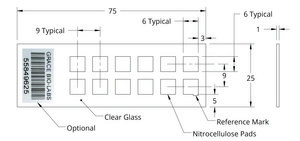 Grace Bio-Labs ONCYTE&#174; NOVA&#8482; nitrocellulose film slides 12- 6 mm x 6 mm NC pad per slide, plain glass