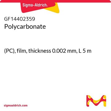 Polycarbonate (PC), film, thickness 0.002&#160;mm, L 5&#160;m