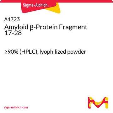 Amyloid &#946;-Protein Fragment 17-28 &#8805;90% (HPLC), lyophilized powder