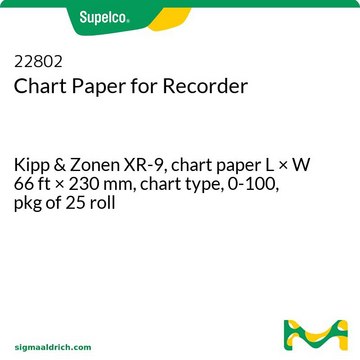 Chart Paper for Recorder Kipp &amp; Zonen XR-9, chart paper L × W 66&#160;ft × 230&#160;mm, chart type, 0-100, pkg of 25&#160;roll