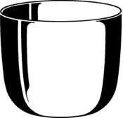 Nickel crucible low form, capacity 250&#160;mL