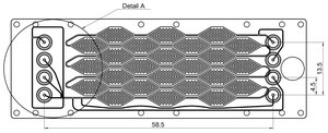 Droplet generation and storage chip Fluidic 488, COC