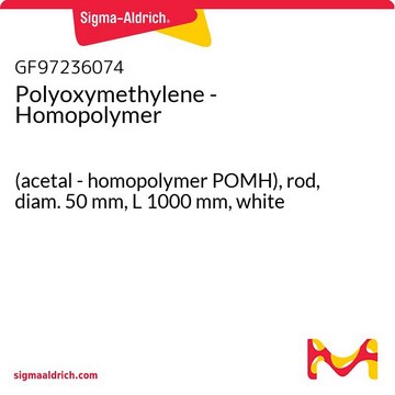 Polyoxymethylene - Homopolymer (acetal - homopolymer POMH), rod, diam. 50&#160;mm, L 1000&#160;mm, white