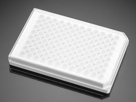 Corning&#174; BioCoat&#8482; Collagen I Microplate well size 96&#160;wells, flat bottom opaque white wells, lid