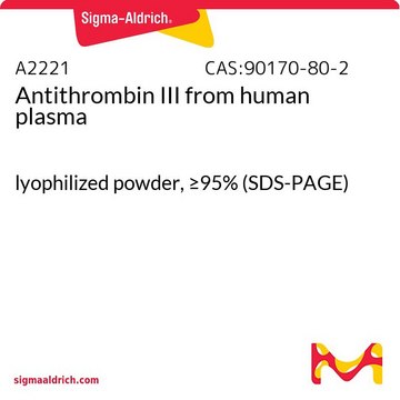 Antithrombin III from human plasma lyophilized powder, &#8805;95% (SDS-PAGE)