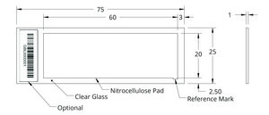 Grace Bio-Labs ONCYTE&#174; AVID&#8482; nitrocellulose film slides 1 (Pads), L × W 60&#160;mm × 20&#160;mm , Pads