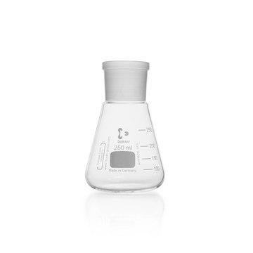 DURAN® Erlenmeyer flask with standard ground joint flask volume (250 mL), neck joint: ST/NS 45/40
