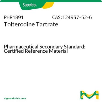 Tolterodine Tartrate Pharmaceutical Secondary Standard: Certified Reference Material