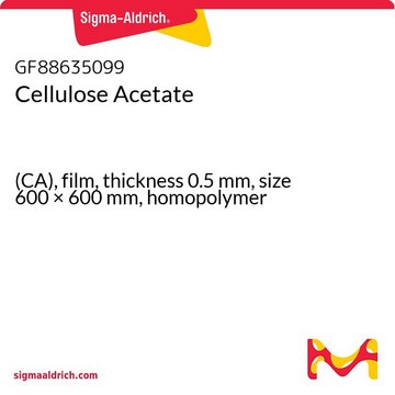 Cellulose Acetate (CA), film, thickness 0.5&#160;mm, size 600 × 600&#160;mm, homopolymer