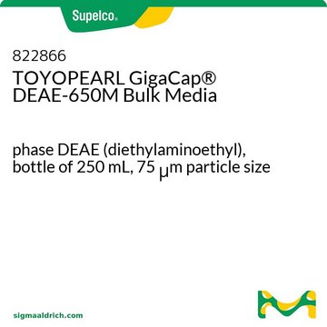 TOYOPEARL GigaCap&#174; DEAE-650M Bulk Media bottle of 250&#160;mL, phase DEAE (diethylaminoethyl), 75&#160;&#956;m particle size
