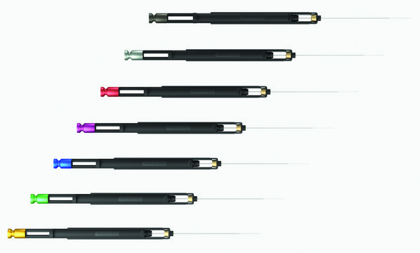 Smart SPME Fiber Assembly 30 &#956;m PDMS, Fused Silica (1 cm), needle size 23 ga, Autosampler, pk of 1, yellow hub