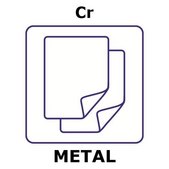 Chromium microfoil, disks, 25mm, thinness 1.0&#956;m, specific density 719&#956;g/cm2, permanent mylar 3.5&#956;m support, 99.99+%