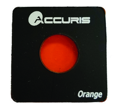 Accuris&#8482; SmartDoc&#8482; narrow band pass filter Orange PMMA; Orange photo filter; Used for imaging green stains