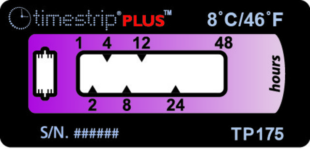 Timestrip PLUS&#8482; 8 °C 48 hours