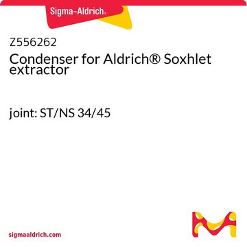 Condenser for Aldrich&#174; Soxhlet extractor joint: ST/NS 34/45