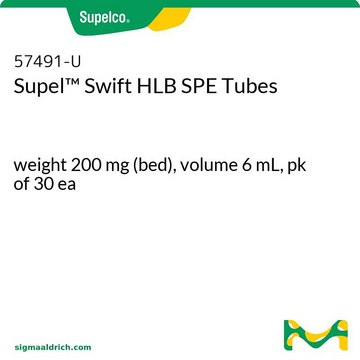 Supel&#8482; Swift HLB SPE Tubes weight 200&#160;mg (bed), volume 6&#160;mL, pk of 30&#160;ea