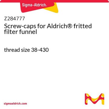 Screw-caps for Aldrich&#174; fritted filter funnel thread size 38-430