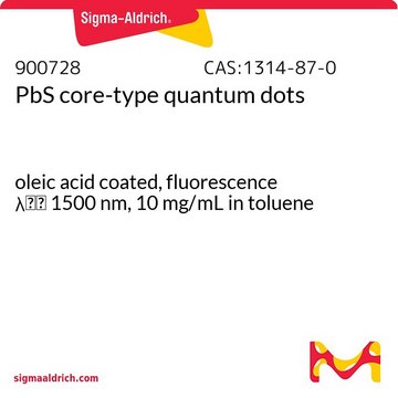 PbS core-type quantum dots oleic acid coated, fluorescence &#955;em&#160;1500&#160;nm, 10&#160;mg/mL in toluene