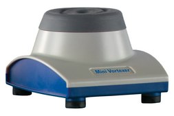 Mini Vortex Mixer AC/DC input 100&#160;V / 240&#160;V, universal plug set, gray-blue