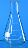 BRAND&#174; Erlenmeyer flask with beaded rim and graduation, narrow mouth volume 50&#160;mL
