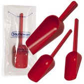 SP Bel-Art&#174; Sterileware&#8482; Sampling Scoop with Handle red polystyrene, nominal capacity 60&#160;mL (2&#160;oz), sterile, pack of 100&#160;ea (individually wrapped)