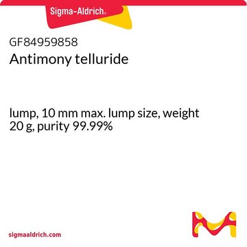 Antimony telluride lump, 10&#160;mm max. lump size, weight 20&#160;g, purity 99.99%