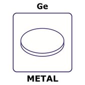 Germanium disks, 20mm, thickness 1.0mm, single crystal, 100%