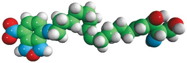 NBD Sphingosine omega(7-nitro-2-1,3-benzoxadiazol-4-yl)(2S,3R,4E)-2-aminooctadec-4-ene-1,3-diol, chloroform:methanol (8:2)