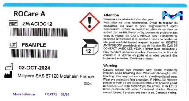 ROCare A Acid cleaning chemical removes scaling from RO membranes