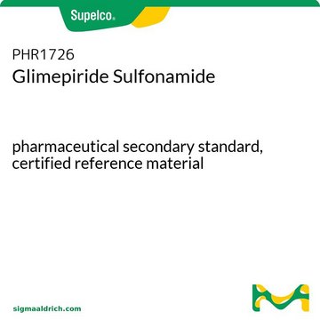 Glimepiride Sulfonamide pharmaceutical secondary standard, certified reference material