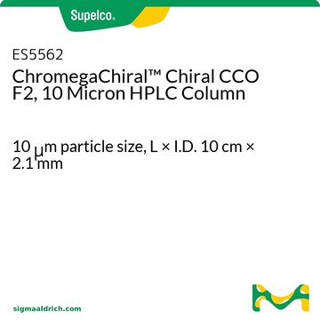 ChromegaChiral&#8482; Chiral CCO F2, 10 Micron HPLC Column 10&#160;&#956;m particle size, L × I.D. 10&#160;cm × 2.1&#160;mm