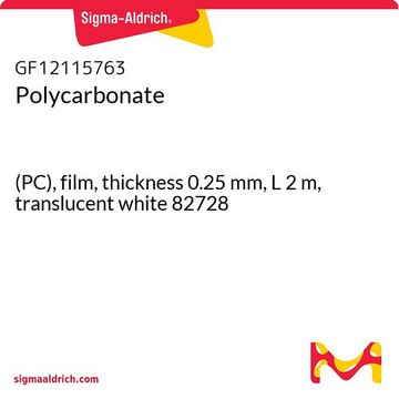 Polycarbonate (PC), film, thickness 0.25&#160;mm, L 2&#160;m, translucent white 82728