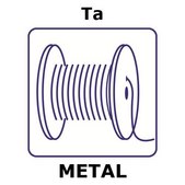 Tantalum wire reel, 1m, diameter 1.0mm, annealed, 99.9%