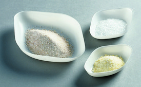 Diamond shaped weigh boats polystyrene, volume 30&#160;mL, white, anti-static
