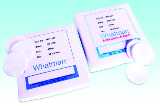 Whatman&#174; glass microfiber filters Multigrade GMF 150 diam. 47&#160;mm, pore size 2&#160;&#956;m