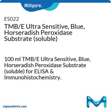 TMB/E Ultra Sensitive, Blue, Horseradish Peroxidase Substrate (soluble) 100 ml TMB/E Ultra Sensitive, Blue, Horseradish Peroxidase Substrate (soluble) for ELISA &amp; Immunohistochemistry.