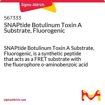 SNAPtide Botulinum Toxin A Substrate, Fluorogenic SNAPtide Botulinum Toxin A Substrate, Fluorogenic, is a synthetic peptide that acts as a FRET substrate with the fluorophore o-aminobenzoic acid and the acceptor chromophore 2,4-dinitrophenol (DNP).