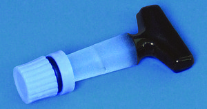 BRAND&#174; burette lateral stopcock for burette capacity 25+50 mL, with spare key, PTFE key