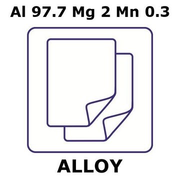 Aluminum alloy 5251 foil, Al 97.7%/Mg 2%/Mn 0.3%, thickness 1.5&#160;mm, size 100 × 100&#160;mm, condition mirror polished on both sides