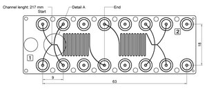 Diffusion mixer chip Fluidic 186, PC