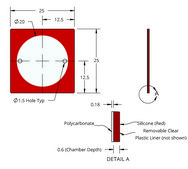 Grace Bio-Labs CoverWell&#8482; perfusion chambers 1 chamber, port diam. 1.5&#160;mm, chamber diam. × thickness 20&#160;mm × 0.6&#160;mm