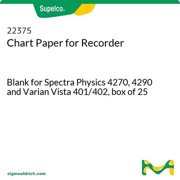 Chart Paper for Recorder Blank for Spectra Physics 4270, 4290 and Varian Vista 401/402, box of 25