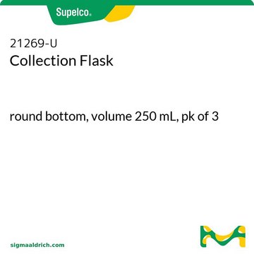 Collection Flask round bottom, volume 250&#160;mL, pk of 3