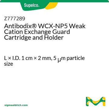 Antibodix&#174; WCX-NP5 Weak Cation Exchange Guard Cartridge and Holder L × I.D. 1&#160;cm × 2&#160;mm, 5&#160;&#956;m particle size