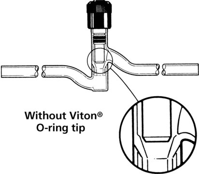 HI-VAC&#174; vacuum valves 90° angle, O-ring tip, bore 0-4&#160;mm