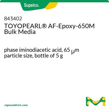 TOYOPEARL&#174; AF-Epoxy-650M Bulk Media phase iminodiacetic acid, 65&#160;&#956;m particle size, bottle of 5&#160;g