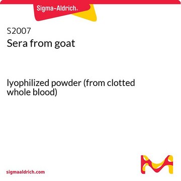 Sera from goat lyophilized powder (from clotted whole blood)